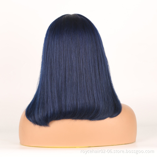 Hot Hair Products Vendor Raw Indian Human Hair Extension Wholesale Jerry Curl T Part Transparent Lace Front Bob Wig For Women
